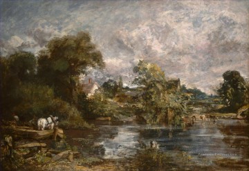 John Constable œuvres - Le Cheval Blanc romantique John Constable